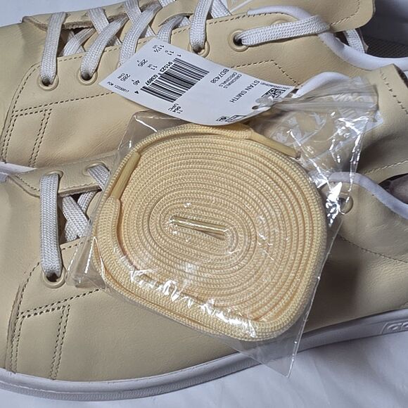 Adidas Mens Stan Smith BD7438 Light Yellow Lace Up Sneakers Shoes Size 11.5 NEW main image 7